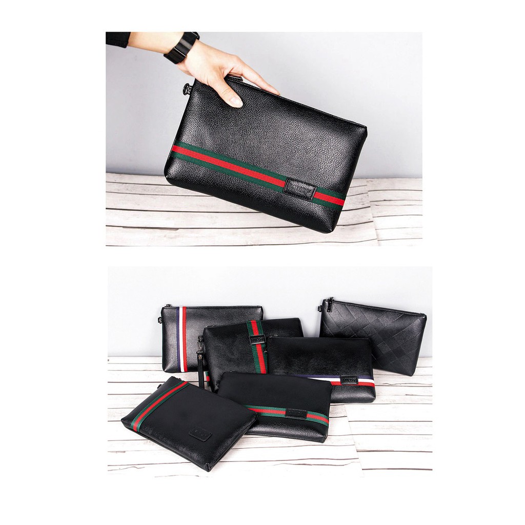 Dompet Cowok Kulit Import Dompet Handbag Polos Korea Tas Tangan Z1D4 Casual  Asli Pria Fashion Premium Dompet Kulit Keren Tas Kecil Kulit Mewah Original  Hand Bag Model Kekinian Dewasa Elegan Clutch Hitam