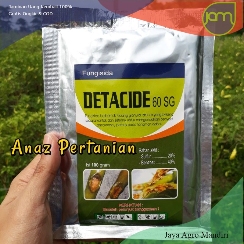 Jual Fungisida Detacide Sg Gram Pengendali Pathek Cabai Shopee