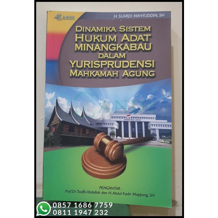 Jual Buku Hukum Adat Minangkabau Dalam Yurisprudensi Mahkamah Agung