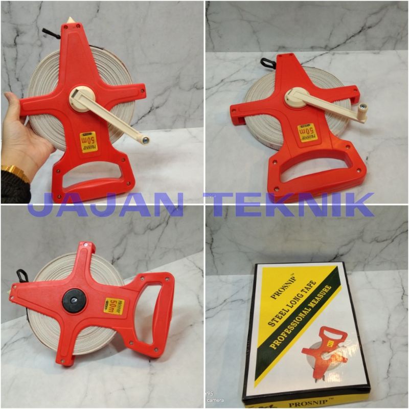 Jual prosnip roll meter steel 50m / meteran roll | Shopee Indonesia