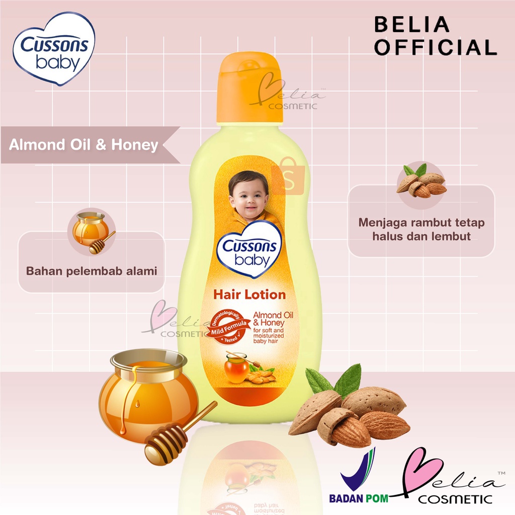 Jual BELIA CUSSONS Baby Hair Lotion | Lotion Rambut Bayi | Minyak ...