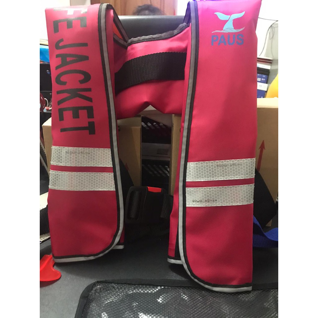 Jual Automatic Inflatable Life Jacket With Sticker Reflective | Shopee ...