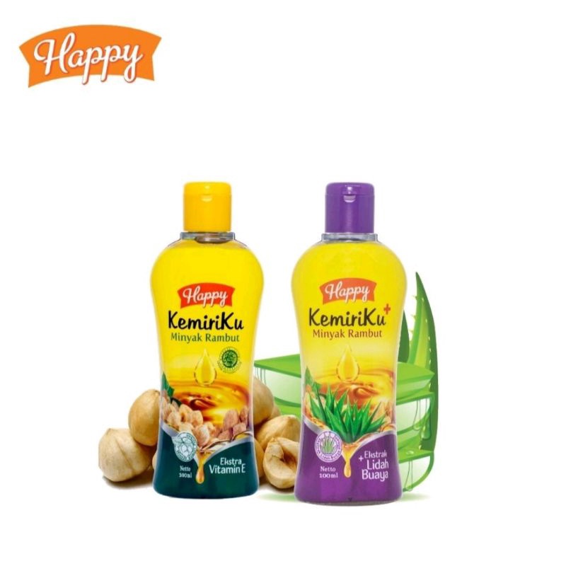 Jual Happy Kemiriku MINYAK RAMBUT / Shampoo / hair tonic / hair lotion ...