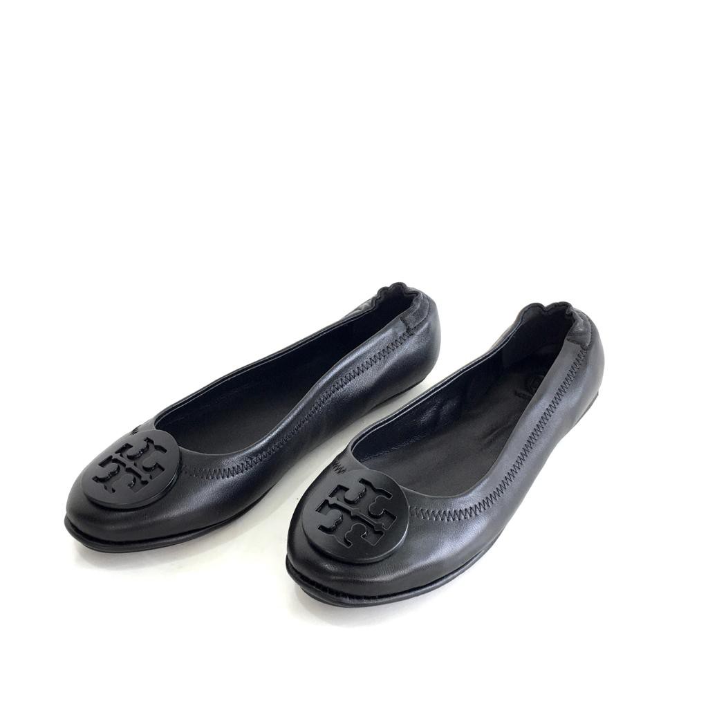 All black store tory burch flats