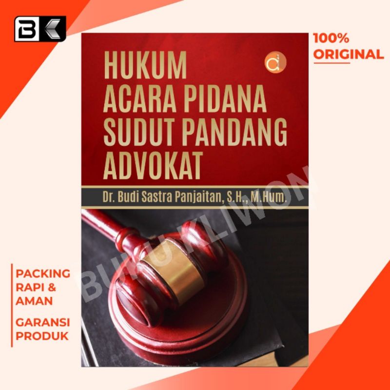 Jual Buku Hukum Acara Pidana Sudut Pandang Advokat Penulis Budi Sastra ...