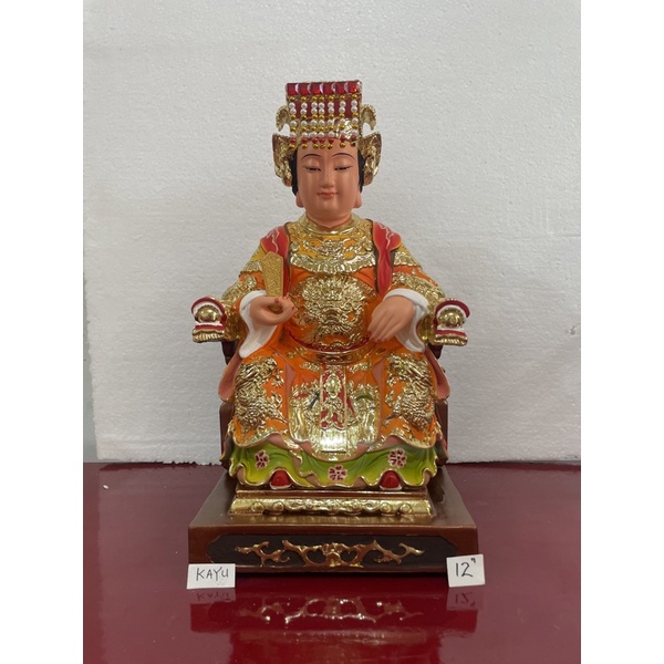 Jual Patung Dewi Samudra / Dewi Mazu / Dewi Maco Kayu 12in | Shopee ...