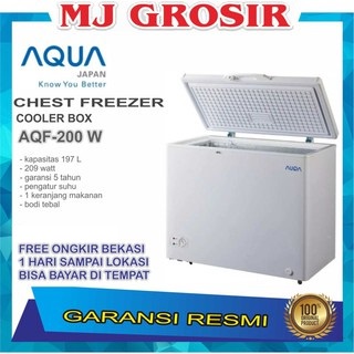 Jual Aqua Aqf W Gc Chest Freezer Box L Lemari Pembeku Liter Shopee Indonesia