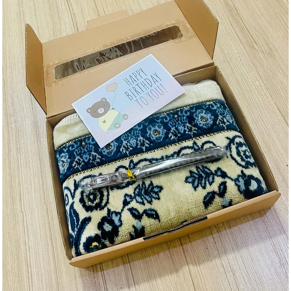Paket Yakar Sajadah Tebal Lembut dengan Tasbih Souvenir Kado