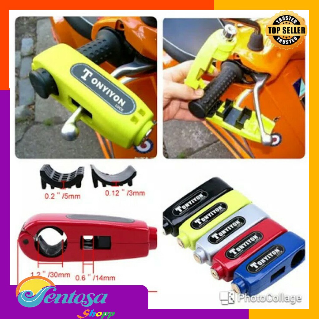Jual Griplock Grip Lock Kunci Gembok Pengaman Anti Maling Stang Motor ...