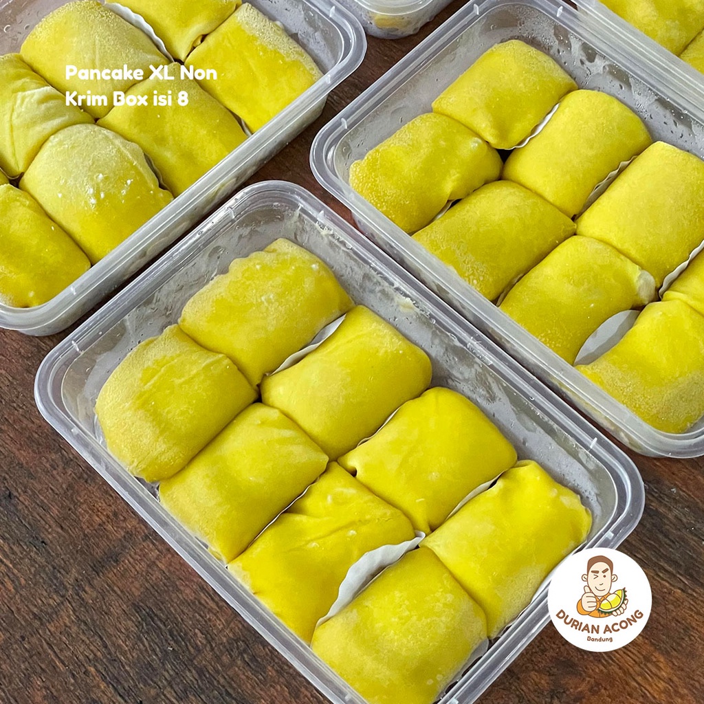 Jual Pancake Durian Non Krim box isi 8 Tanpa Krim Asli Medan Shopee