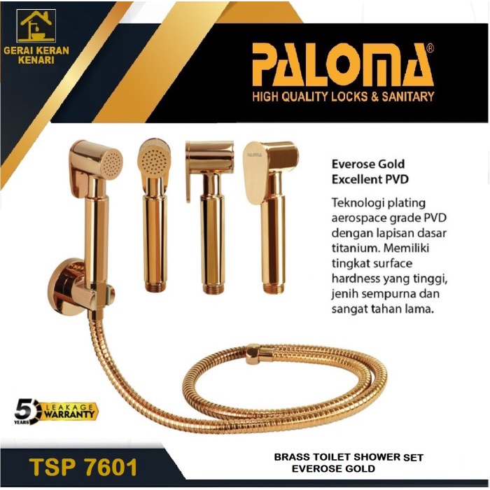 Jual Paloma Tsp Full Brass Toilet Jet Shower Bidet Closet Wc Rose Gold Shopee Indonesia