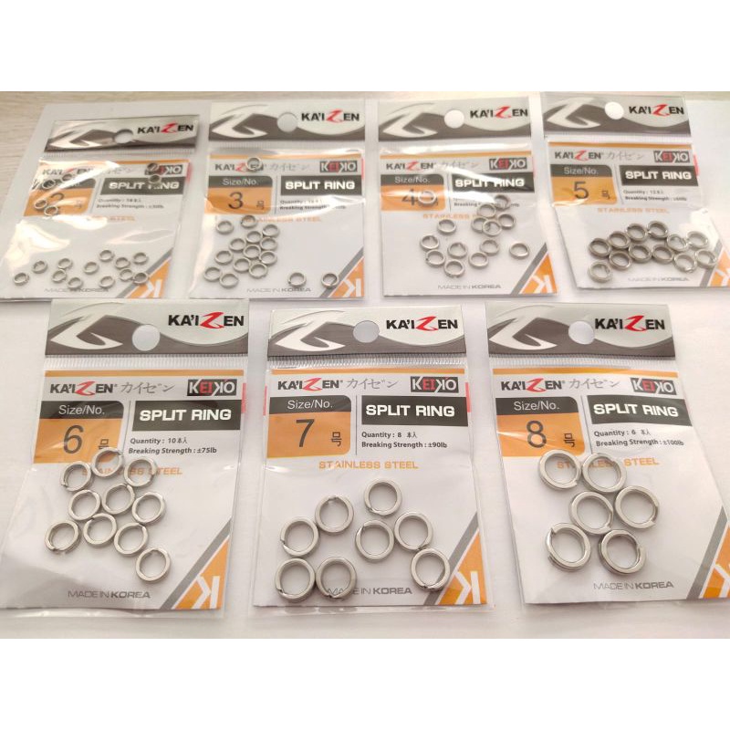 Jual Perlengkalan Mancing KAIZEN KEIKO SPLIT RING | Stainless Steel ...
