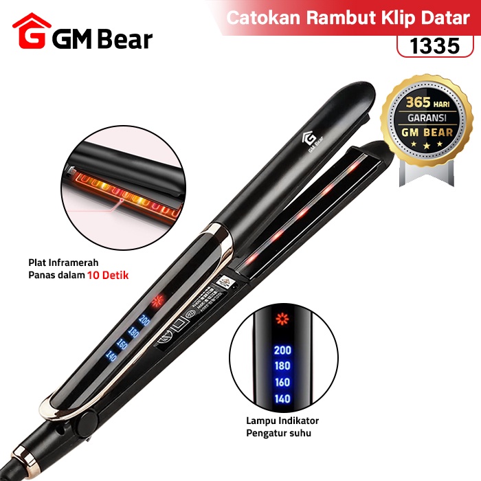 Jual Gm Bear Catokan Rambut Inframerah Vlasy Hair Straightener