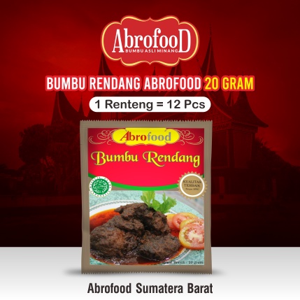 Jual Bumbu Rendang Abrofood 20 gram - Renteng (12 Pcs) | Shopee Indonesia