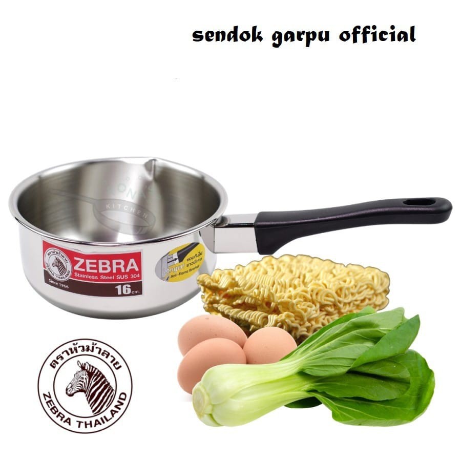 Jual ZEBRA Panci Saucepan 16cm SUS304 Shopee Indonesia