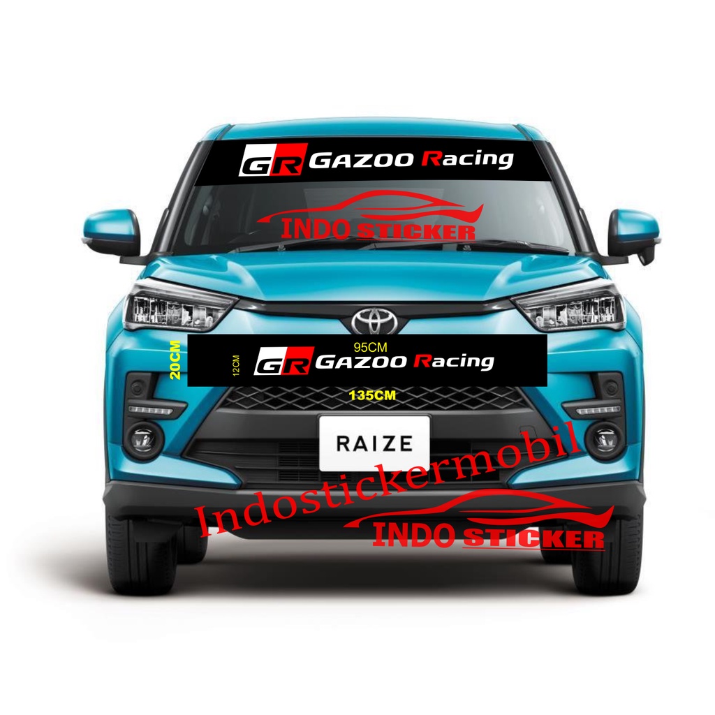 Jual STICKER STIKER KACA MOBIL TOYOTA YARIS AGYA AVANZA Fortuner GR ...