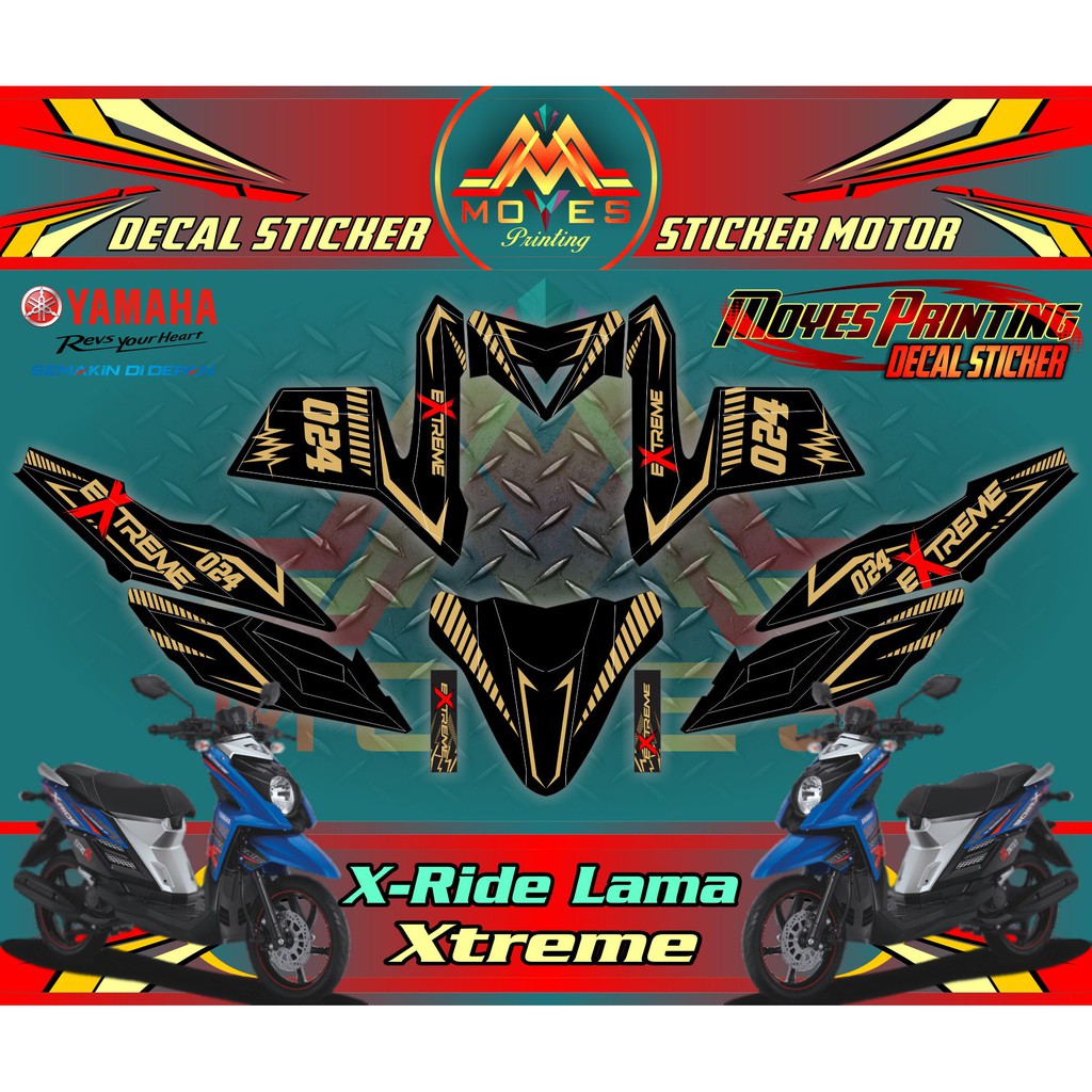 Jual Decal Motor Striping Motor Sticker Yamaha X-Ride atau X Ride ...