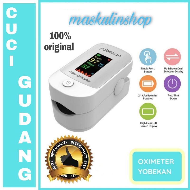 Jual OXYMETER FINGERTIP PULSE / OXYMETER SPO2 ALAT UKUR KADAR OKSIGEN ...