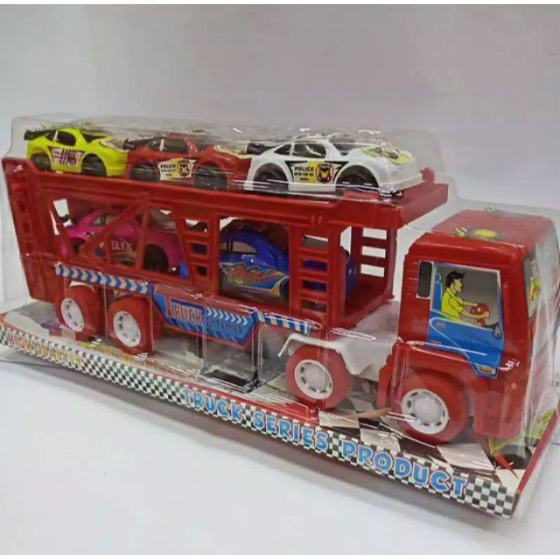Jual MAINAN TRUCK CONTAINER SET / TRUCK MIKA / PENGANGKUT MOBIL ...