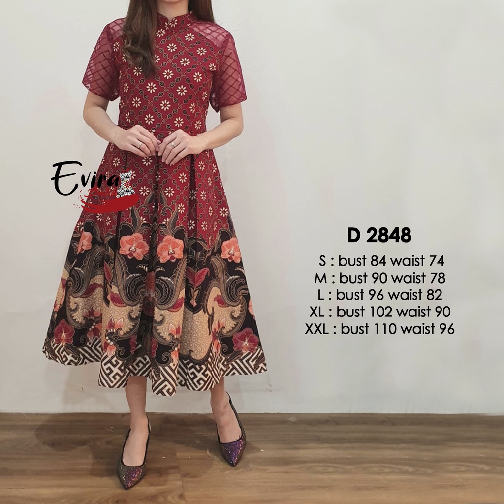 Fashion dress 2024 batik modern