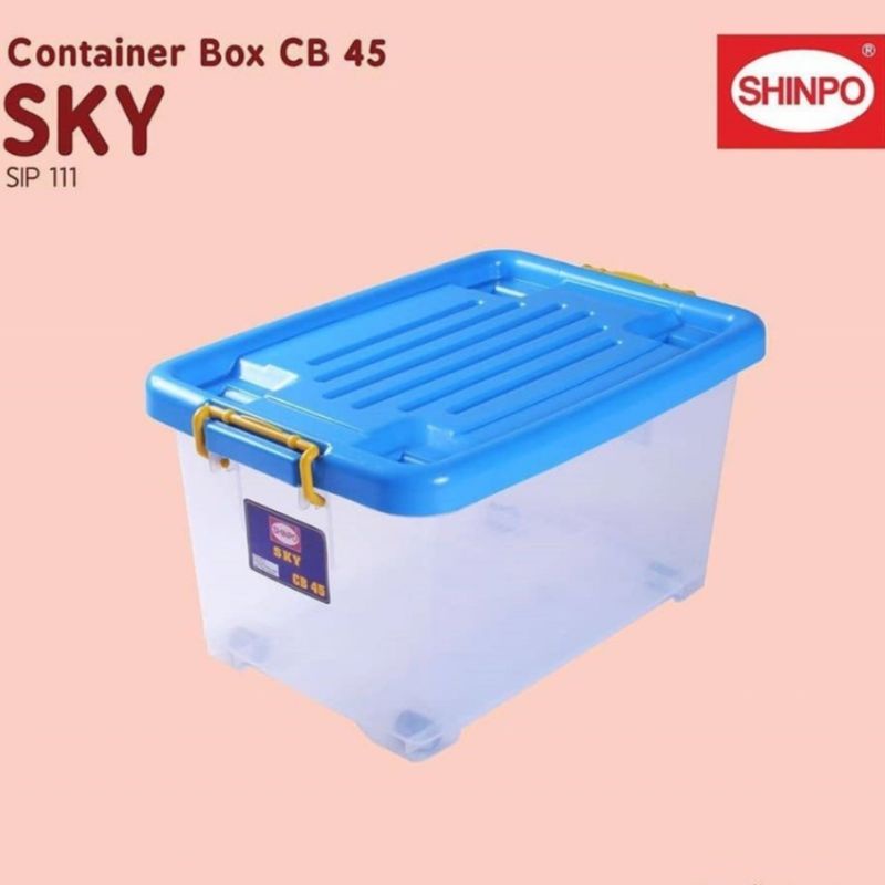 Jual CONTAINER BOX CB 45 LITER SIP 111 Sky BENING SHINPO | Shopee Indonesia