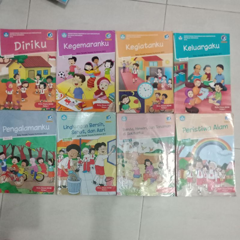 Jual Buku Tematik 1 - 8 Kelas 1 SD/MI Kurikulum 2013 Edisi Revisi 2016 ...