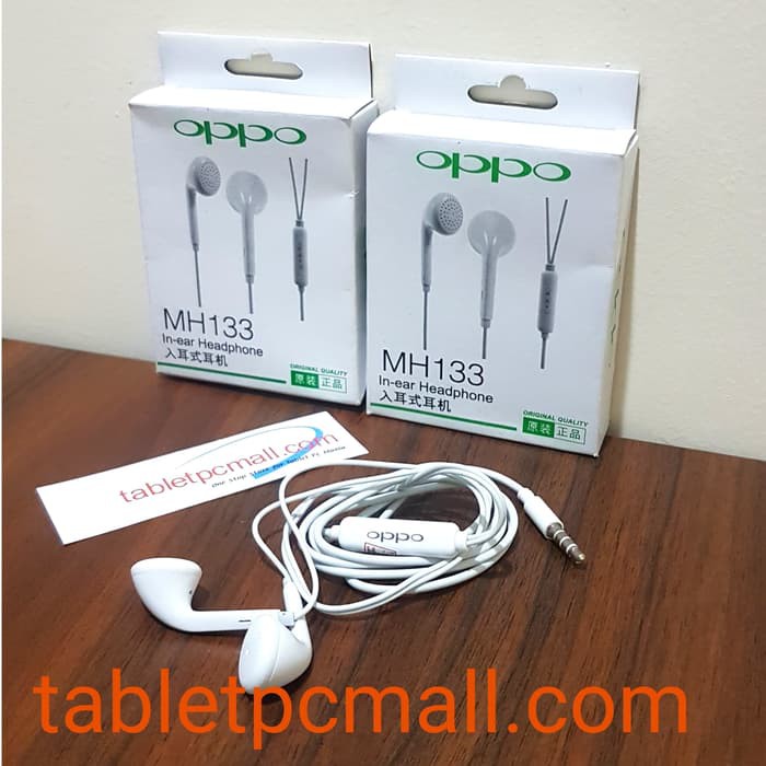 Headset Oppo Mh133 Handsfree Earphone 3.5Mm Jack In Ear Murah