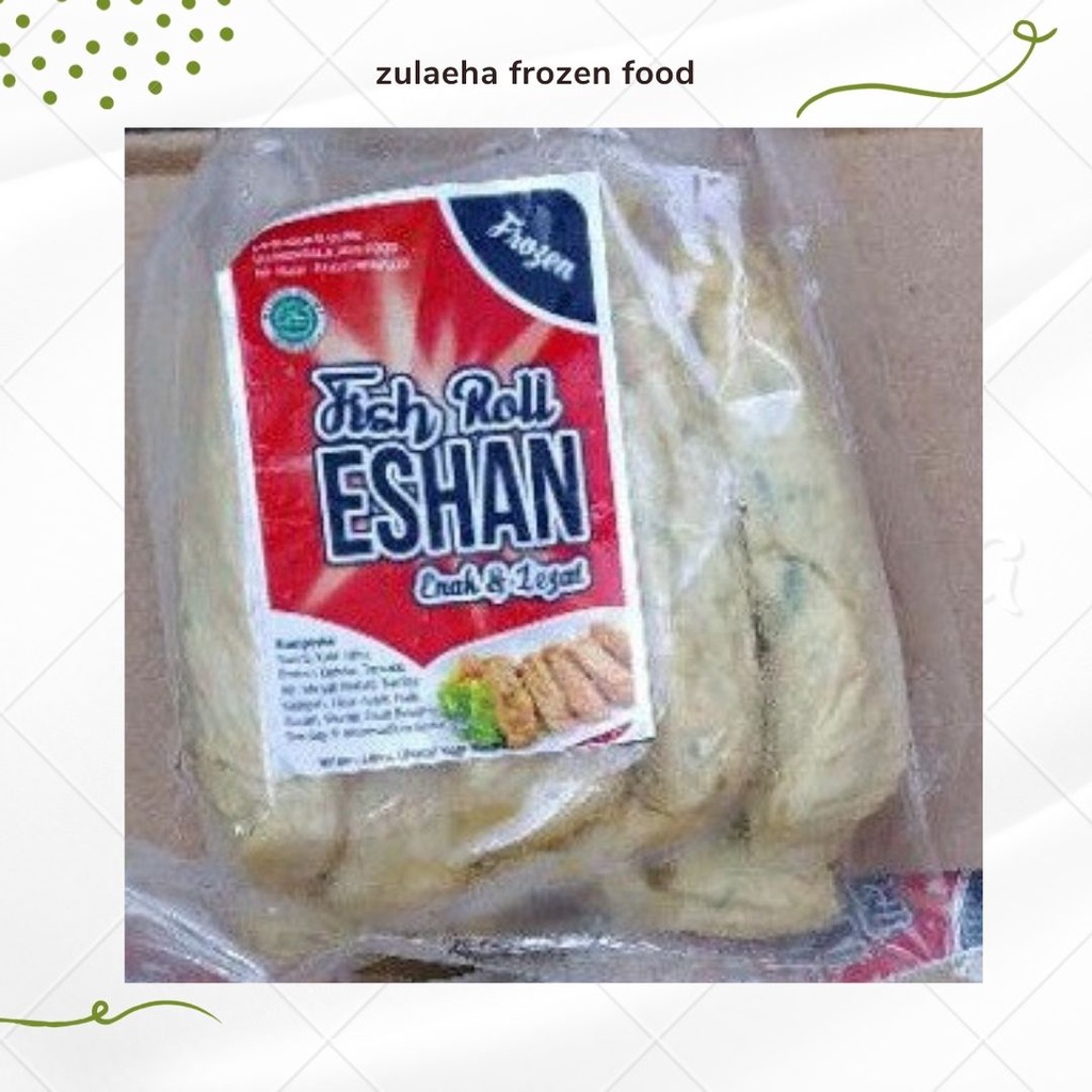 Jual Fish Roll ESHAN Enak & Lezat isi 10 pcs Fishroll Row Roll Otak ...