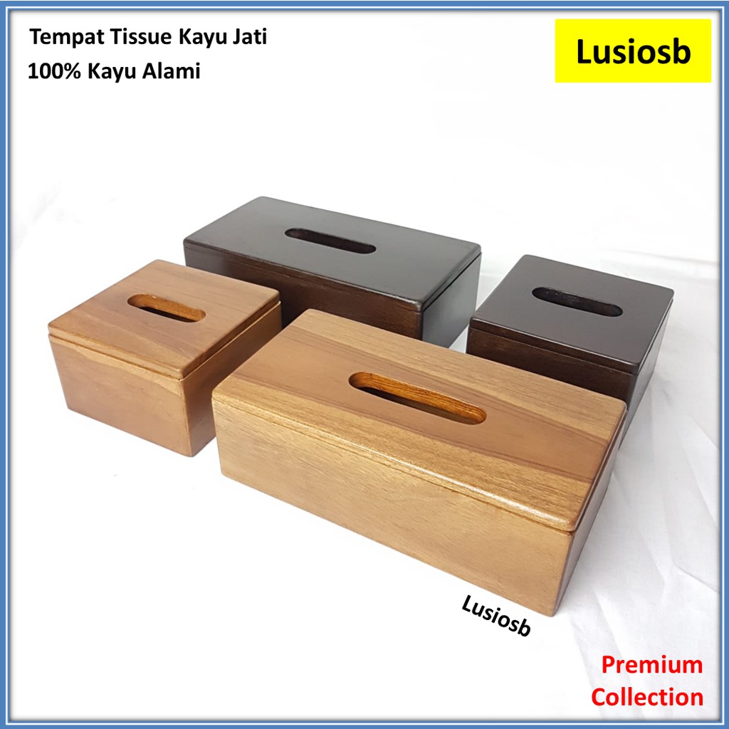 Jual Tempat Tissue Kayu Jati / Kotak Tissue / Wooden Tissue Box ...