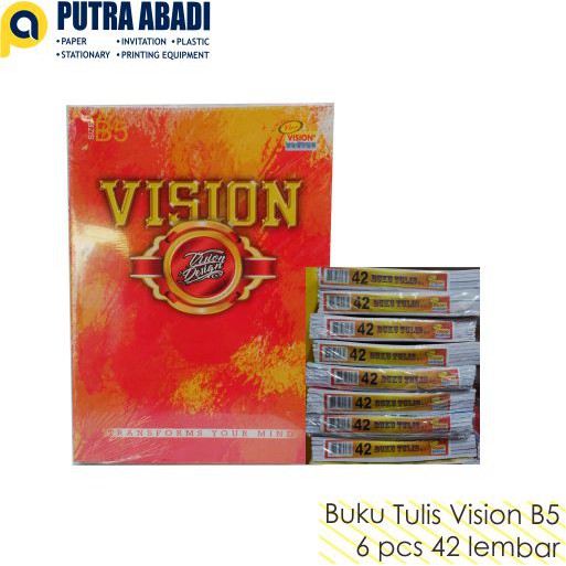 Jual Buku Tulis BOXY VISION 42 Lembar (Isi 6 buku) | Shopee Indonesia