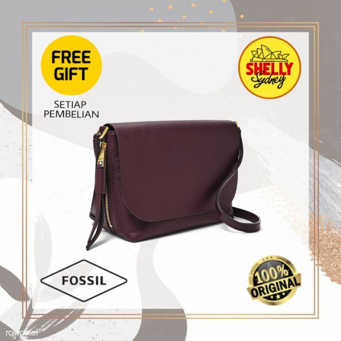 Jual SALE Tas Fossil Original Maya Small Crossbody Fig Fossil Bag Original Shopee Indonesia