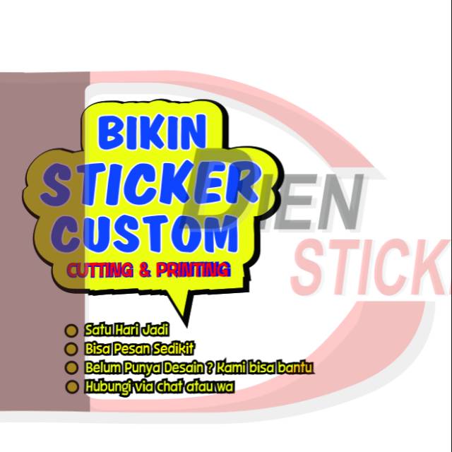 Jual BIKIN STICKER | Shopee Indonesia