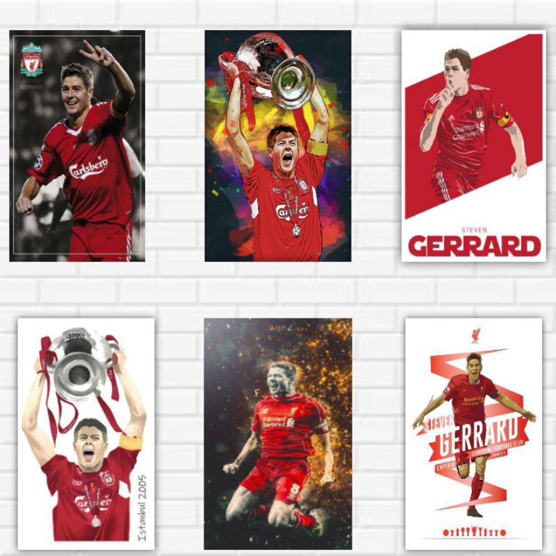 Jual Poster dinding STEVEN GERRARD/A4/Tanpa bingkai. | Shopee Indonesia