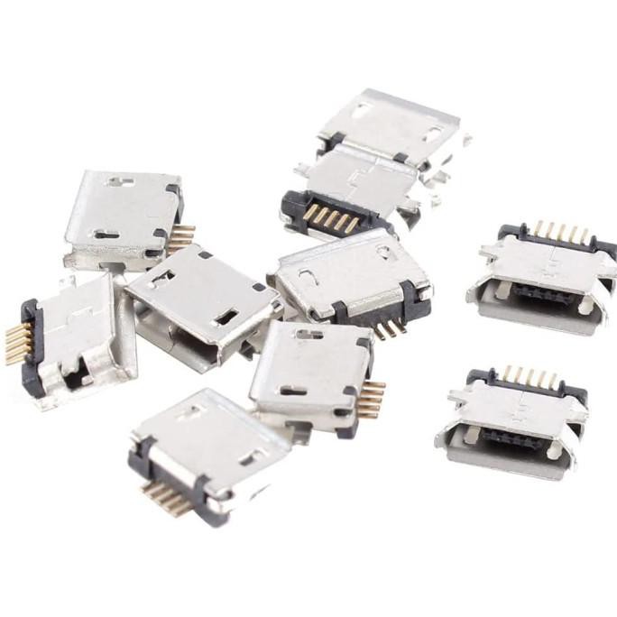 Jual Konektor Micro Usb Socket Type B Female Siku Smt Pcb Smd 5 Pin 2 ...