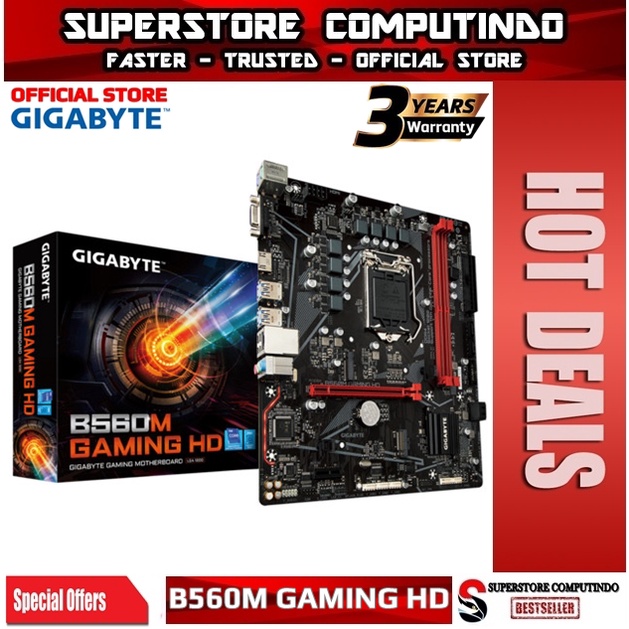 Jual Motherboard Gigabyte B560M GAMING HD (LGA1200, B560, USB3.2, SATA3