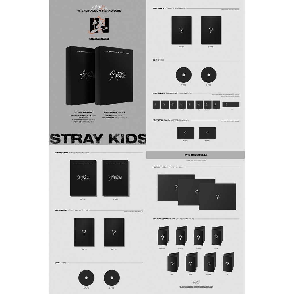 Stray Kids Album Vol. 1 (Repackage) - IN生 (Standard Ver