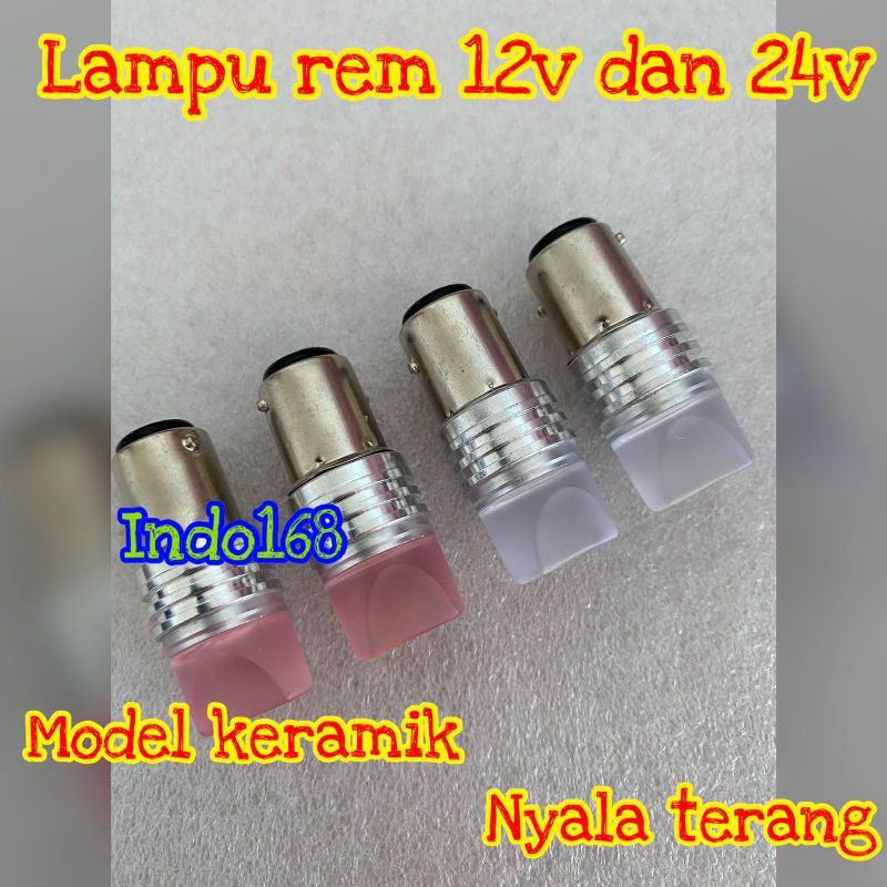 Jual Lampu Rem Truk Bis 24 Volt Nyala Kedip MODEL KERAMIK Shopee Indonesia