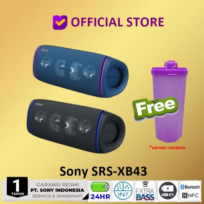 Jual Sony SRSXB43 Extra Bass Portable Bluetooth Speaker SRS XB 43