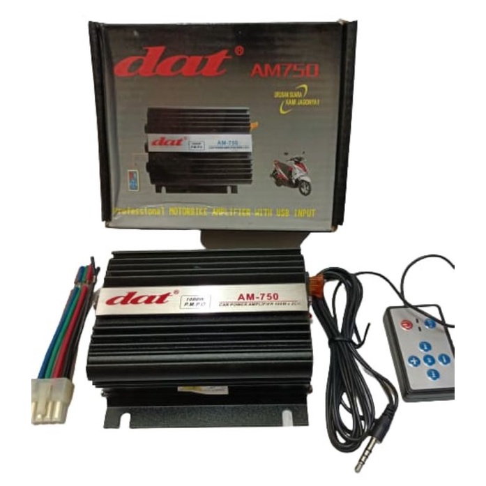 Jual amplifier dat AM 750 with USB SD input power amplifier 12 volt ...
