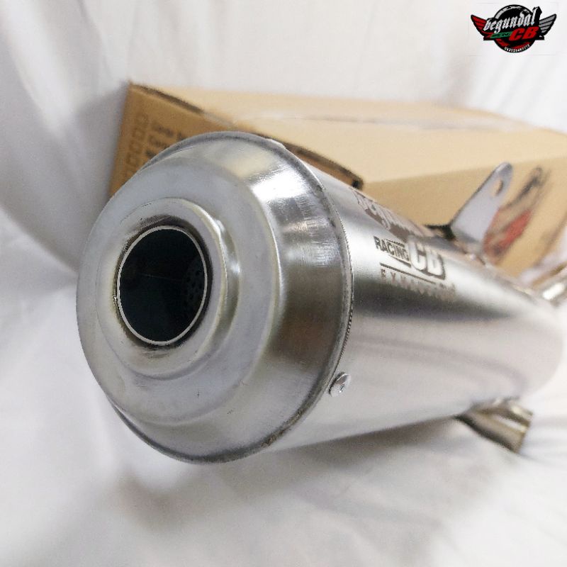 Jual knalpot MP hiu full stainless for CB GL MP tiger | Shopee Indonesia