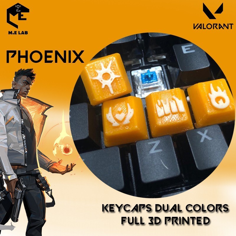 Jual Valorant Keycaps Phoenix Dual Color Set | Shopee Indonesia
