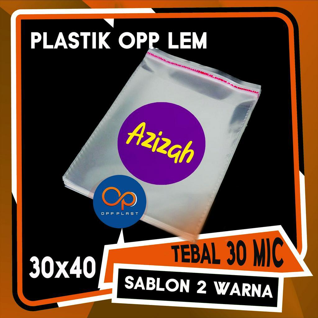 Jual Plastik Opp 30x40 1000 Lbr Sablon 2 Warna Shopee Indonesia 2142