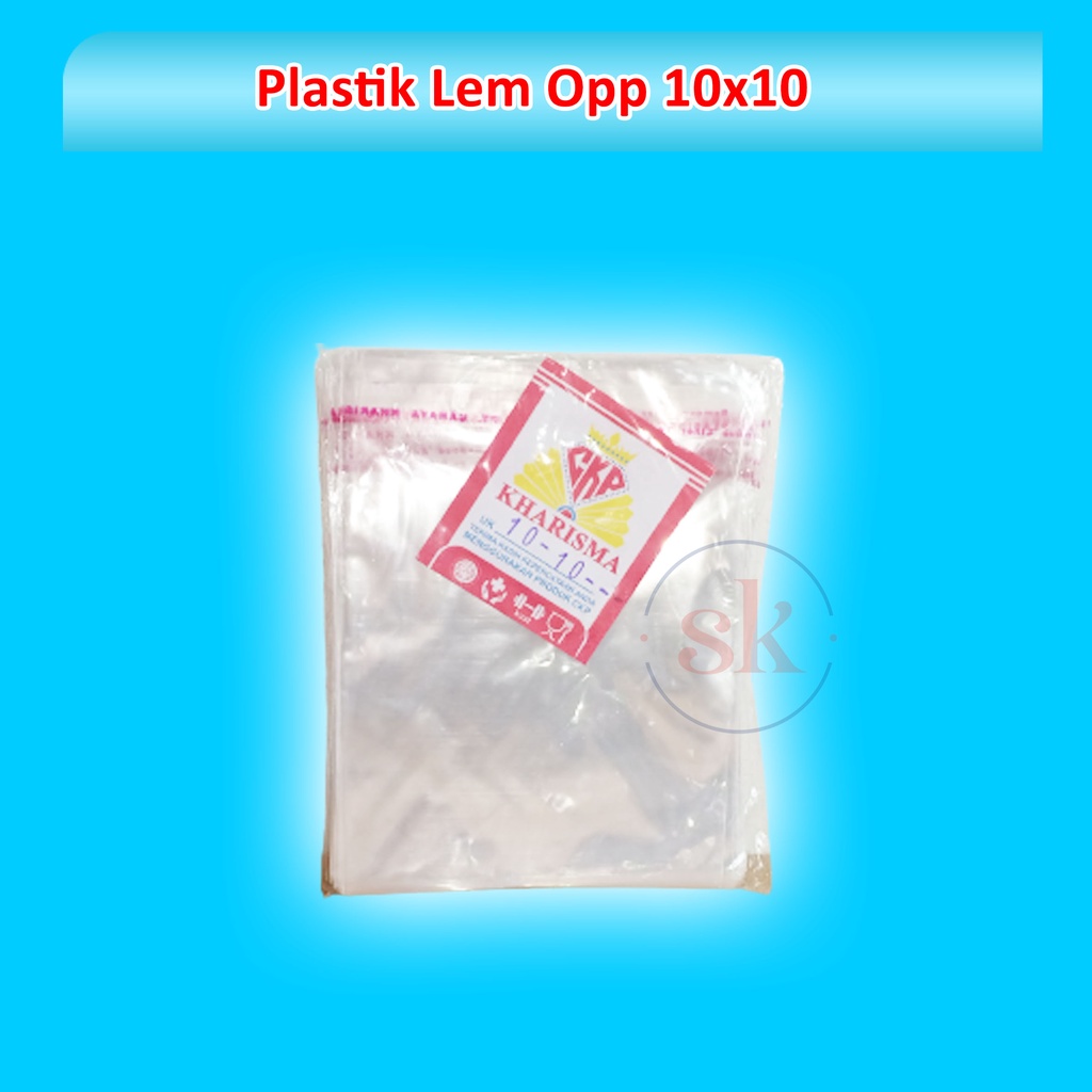 Jual Plastik Opp Lem Plastik Kemasan Perekat 10x10 | Shopee Indonesia