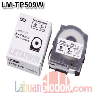 Jual Tape Label Letatwin MAX LM-TP509W Black on White 9mm | Shopee ...