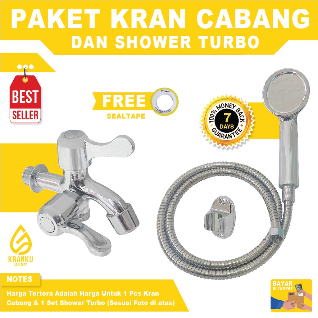 Jual Shower Kamar Mandi Turbo Jet Shower Mandi Turbo dan Kran Cabang