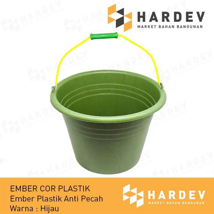 Jual Ember Plastik Hijau Ember Cor Anti Pecah Ember Bangunan Sedang Shopee Indonesia 1022