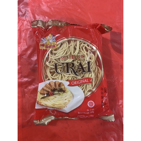 Jual Mie Telur Cap Burung Dara Mie Urai Original Pipih 140gr Shopee