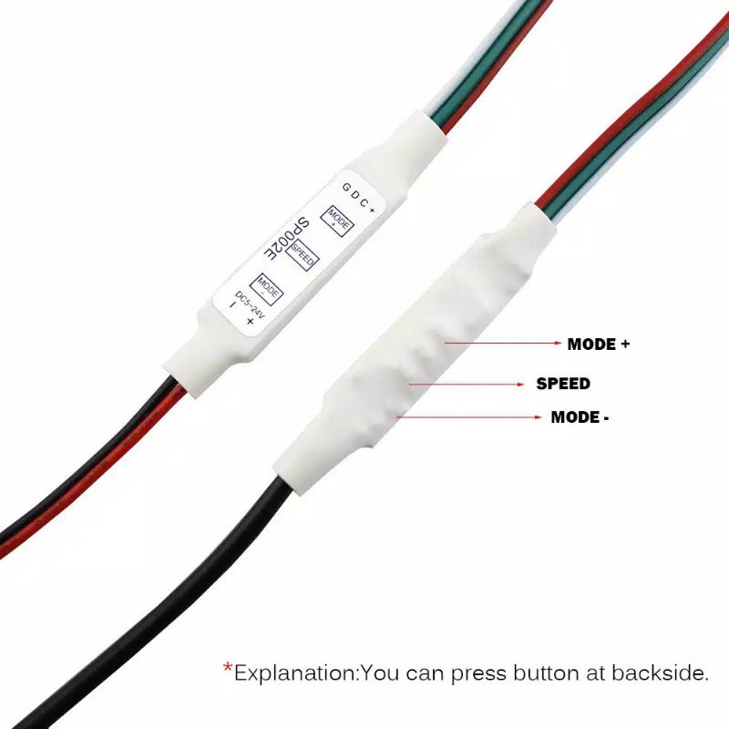 Jual SP002E MODUL GERAK RUNNING LED STRIP TYPE WS2811 WS2812B | Shopee ...