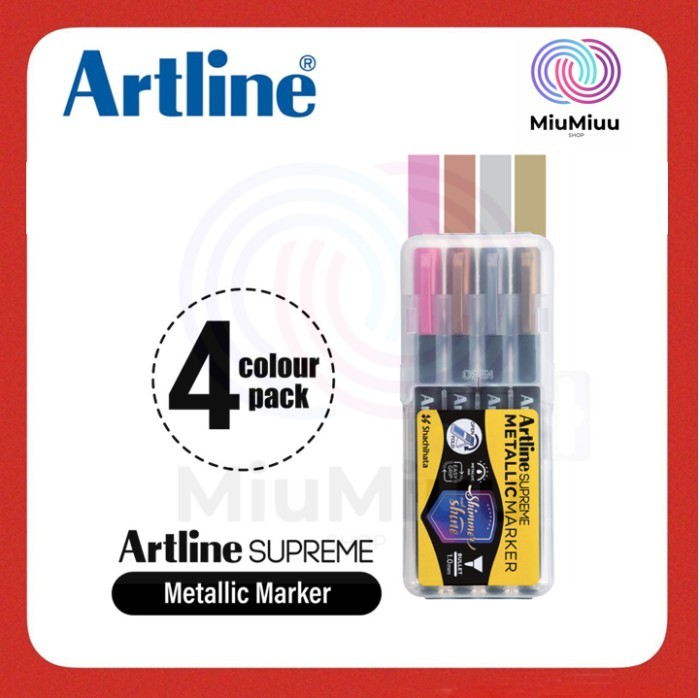 SHACHIHATA Artline Supreme Metallic Marker - 1.0 mm - Metallic Pink
