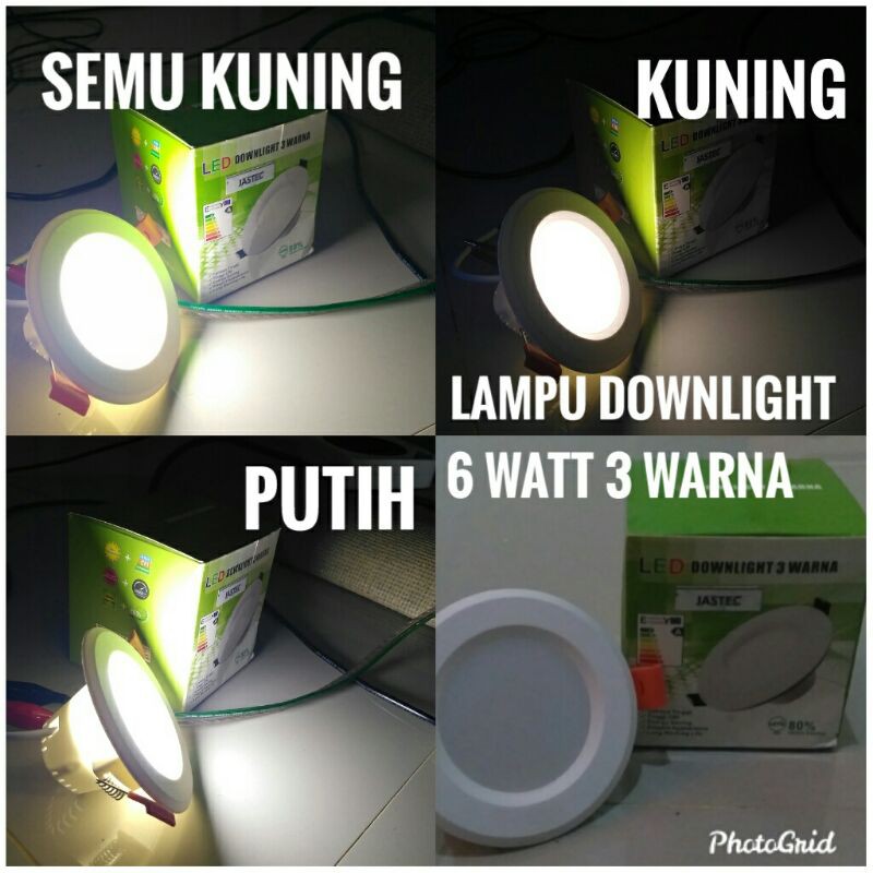 Jual Lampu Downlight Led Hias Plafon 5 Watt 3 Warna Lampu Hias Shopee